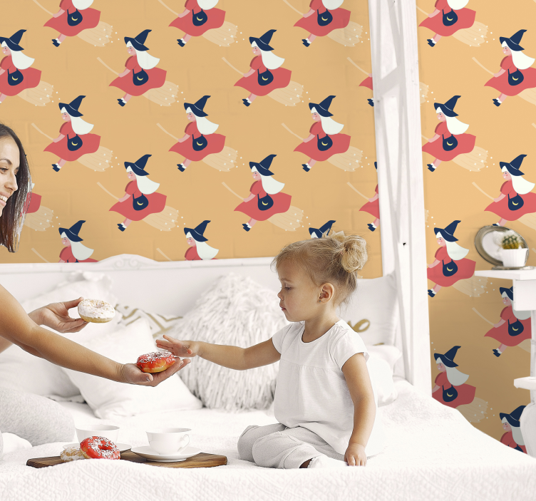 Tapete za zid noć vještica čarobne figure vještica - TenStickers