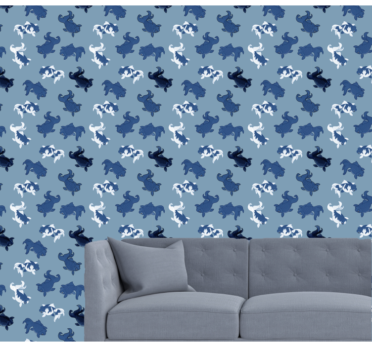 Tapete za zid pas ćudljivi očnjaci - TenStickers