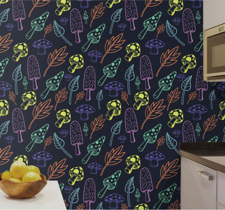 Tapete za zid Priroda neobičan šumski uzorak - TenStickers