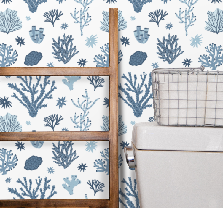 Tapete za zid Priroda obrasci oceanske flore - TenStickers