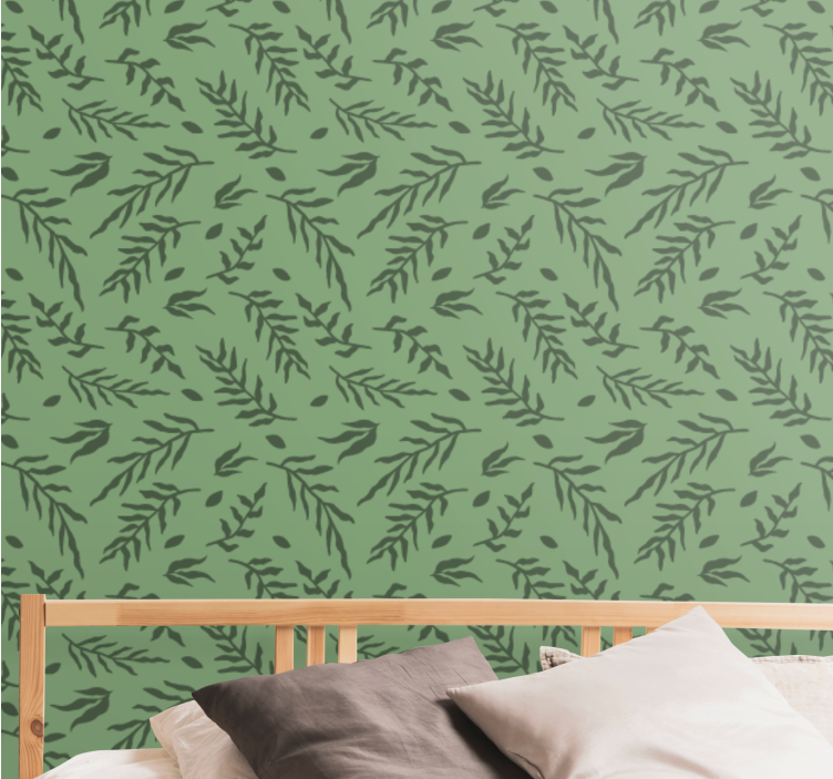 Tapete za zid priroda uzorak lisnatog vinove loze - TenStickers