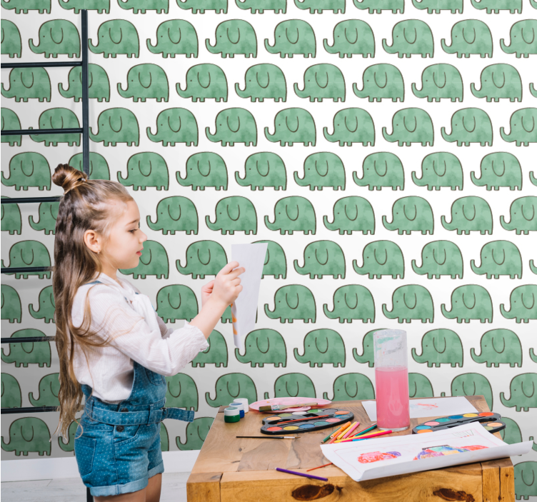 Tapete za zid Slon šarmantni slonovi - TenStickers