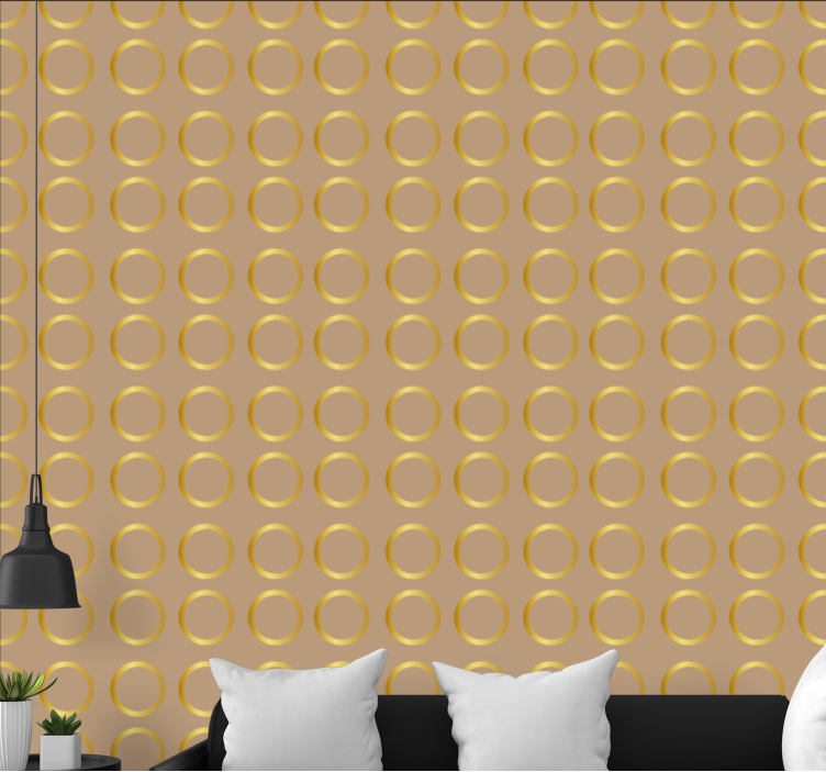 Tapete za zid Točkice elegantan kružni uzorak - TenStickers