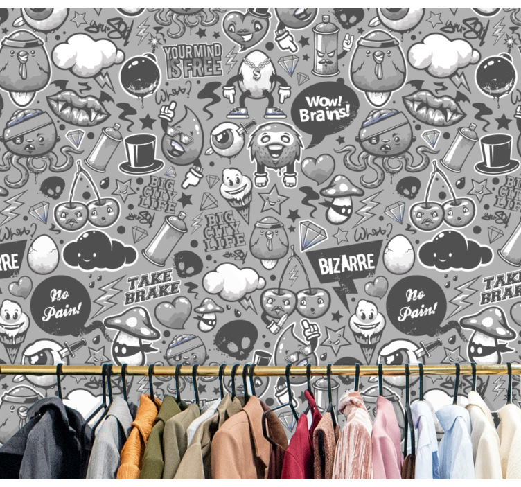 Tapete za zid Umjetnost eklektične crteže - TenStickers