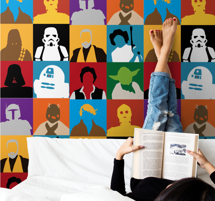 Tapete za zid Umjetnost ikonične siluete - TenStickers