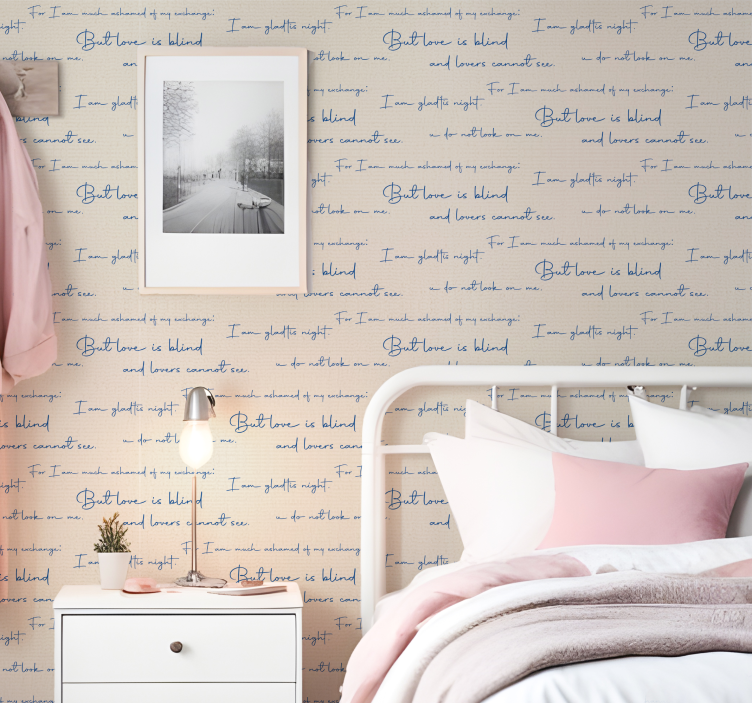 Tapete za zid Utiskivanje slova grafikon tekstila - TenStickers