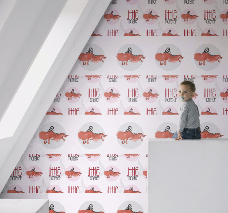 Tapete za zid  životinjske dizajn malog čudovišta - TenStickers