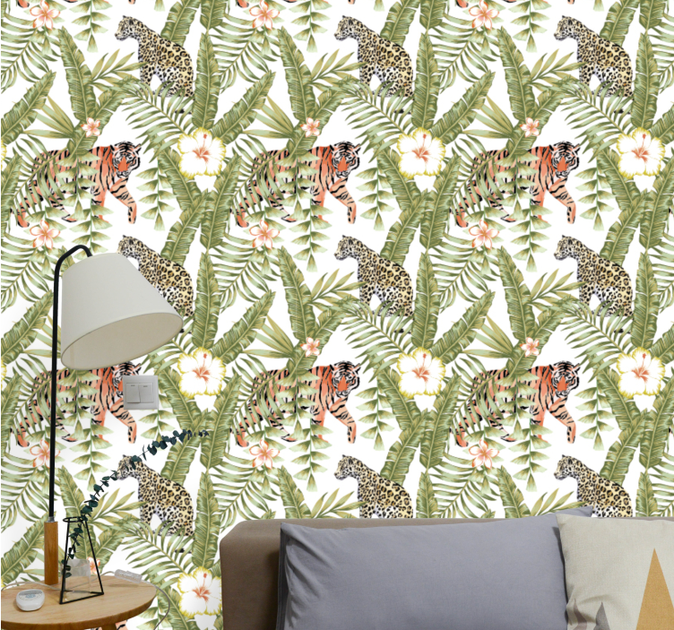 Tapete za zid  životinjske fauna tropske džungle - TenStickers