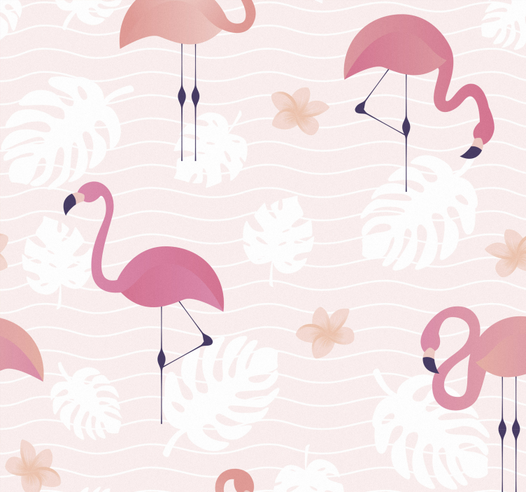 Tapete za zid  životinjske flamingo vedrina - TenStickers