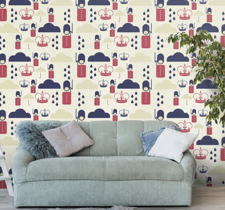 Tapete za zid  životinjske kruna kapi kiše - TenStickers