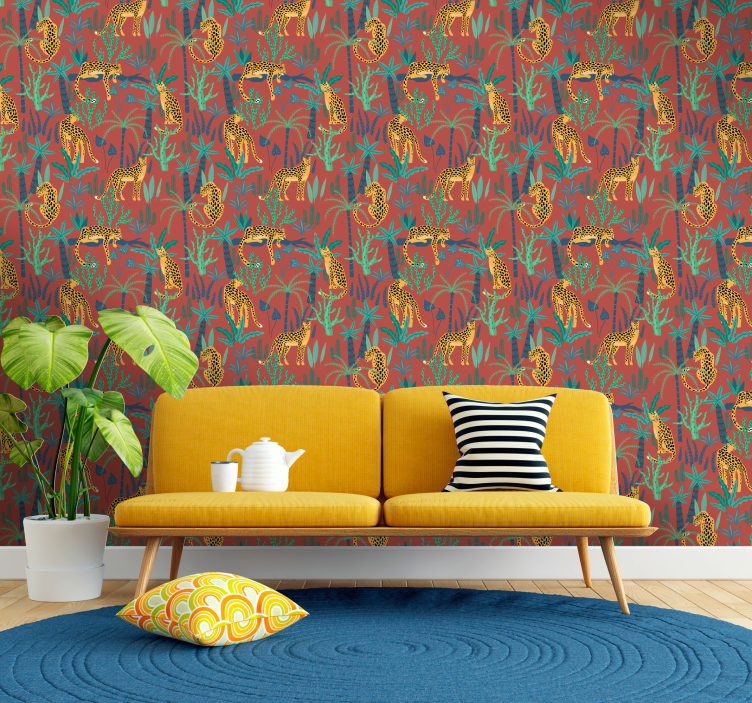 Tapete za zid  životinjske prizor tropske džungle - TenStickers