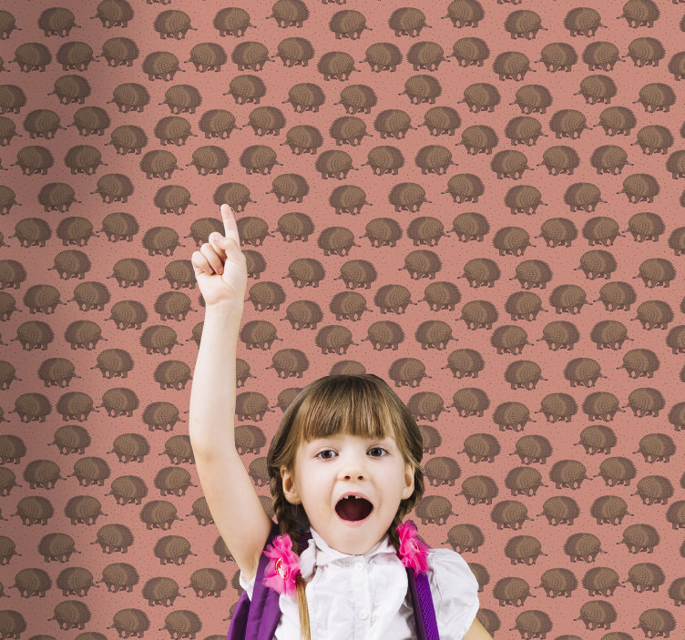 Tapete za zid  životinjske motiv crvenog ježa - TenStickers