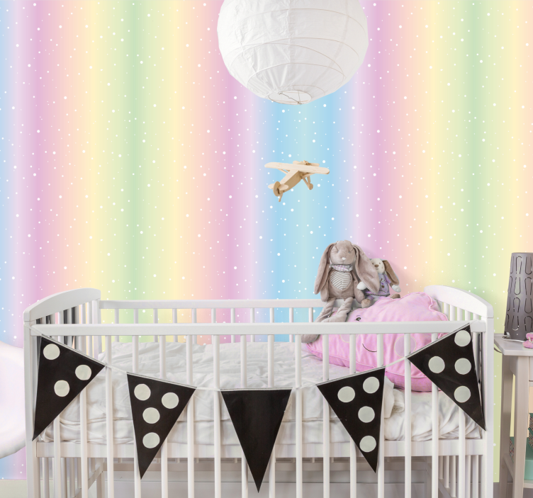 Tapete za zid Zvijezde pastelni zvjezdasti gradijent - TenStickers