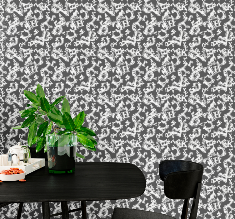 Ukrasne tapete kićeno sidro ponavlja - TenStickers