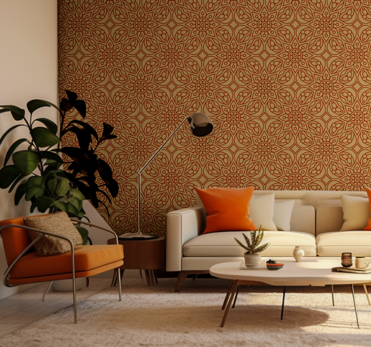 Berba elemenata mandale cvjetne pozadine - TenStickers