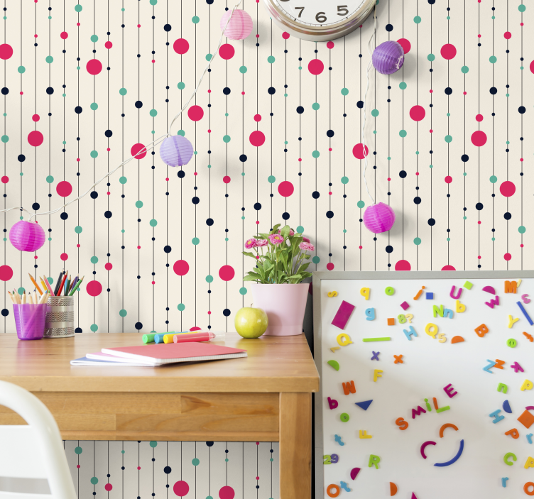 Zabavna pozadina polka dot za vas! - TenStickers