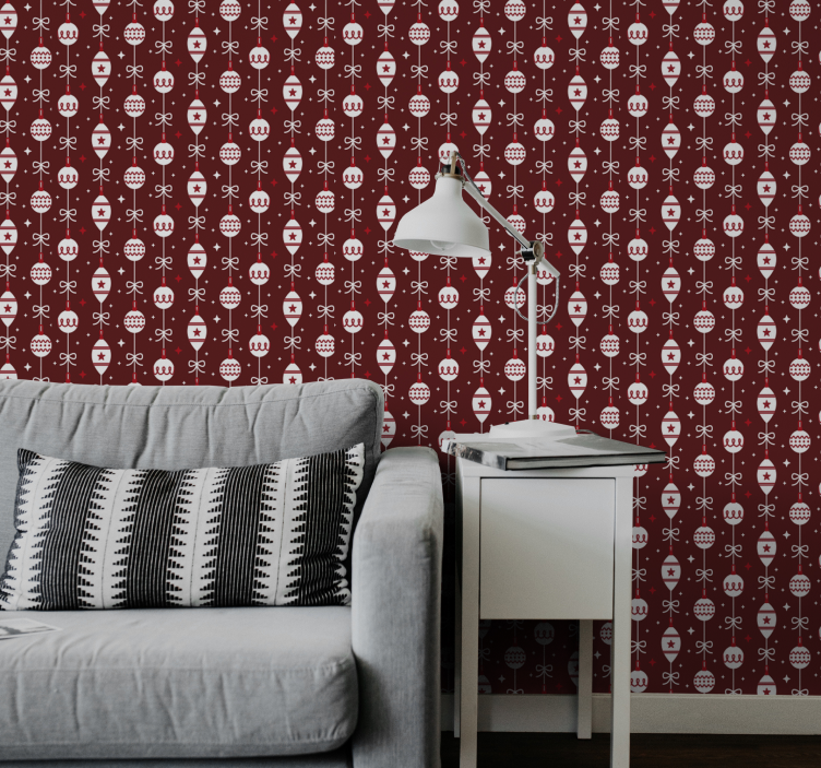 Tapete za zid božić svečani motiv lubanje - TenStickers