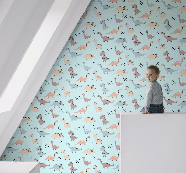 Tapete za zid Dinosaura igralište dinosaura - TenStickers