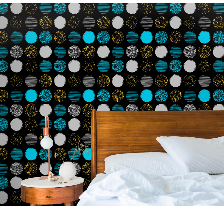 Tapete za zid Geometrijski ansambl geometrijskih točaka - TenStickers