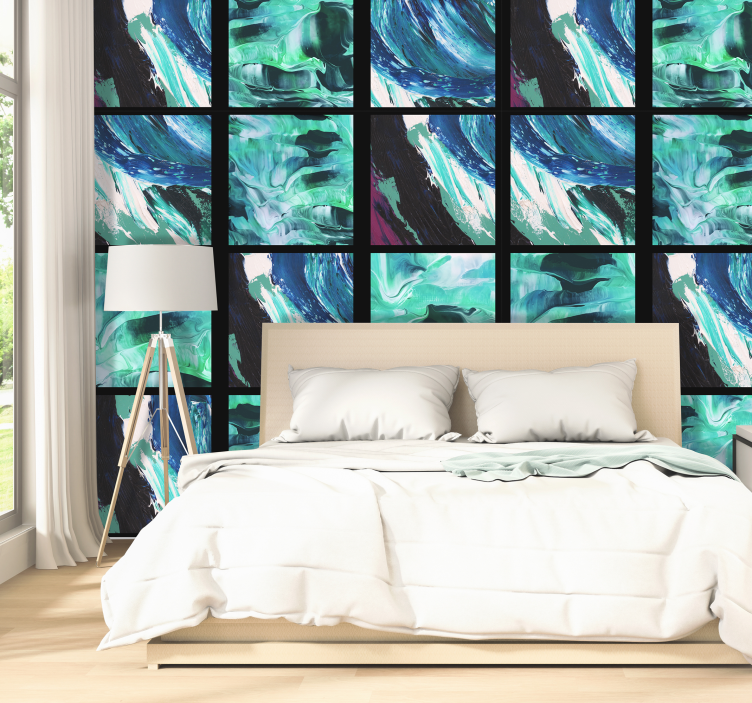 Tapete za zid Sažetak apstraktne fluidne uzorke - TenStickers