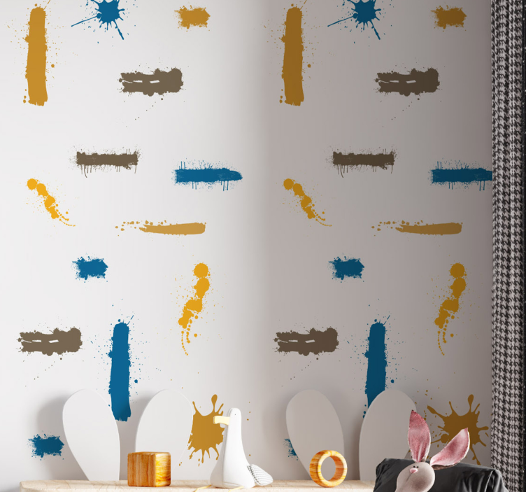 Tapete za zid Sažetak apstraktni slikarski potezi - TenStickers