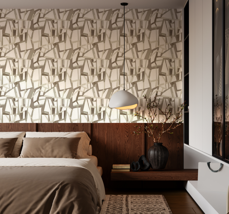 Tapete za zid Sažetak bež nordijski stil - TenStickers