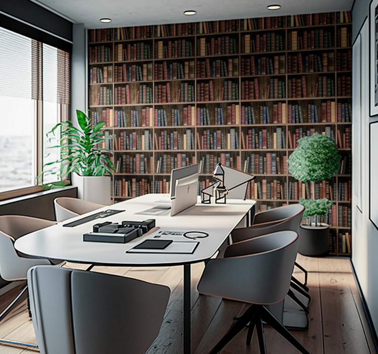 Uredske tapete knjige iz biblioteke - TenStickers