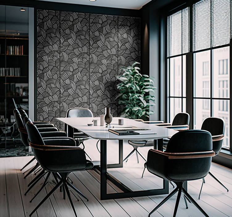 Uredske tapete valovite pruge - TenStickers